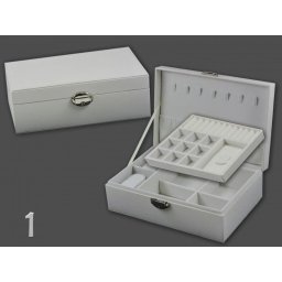 Ékszertartó doboz kiemelhető rekesszel 27x18x9cm 2féle 04137 - Ékszertartó díszdoboz