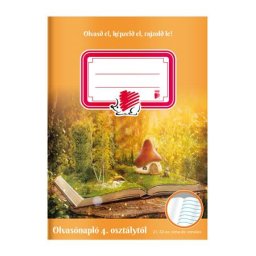ICO Olvasónapló, tűzött, A5, 32 lap, 4-8. osztály, ICO "Süni"