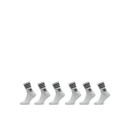 adidas 6 pár hosszú szárú unisex zokni 3-Stripes JE1828 Fehér
