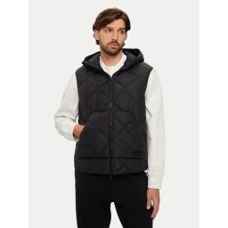 Armani Exchange Mellény 6DZQ01 ZN4XZ 1200 Fekete Regular Fit