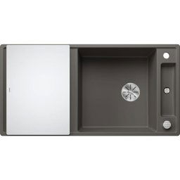 Blanco AXIA III XL 6S Silgránit Vulkánszürke színű üveg tart.Gránit mosogatótál (527234)