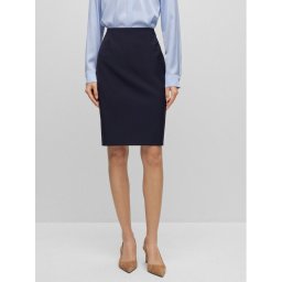 Boss Ceruzaszoknya Vileah 50490036 Sötétkék Slim Fit