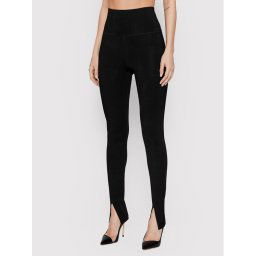 Victoria Victoria Beckham Leggings Split 1222KTR003390A Fekete Slim Fit