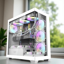 Supreme Silver i7-12700F/32DDR4/1TB NVME SSD/5060 8GB/Vízhűtés/Aquarium Ház Gamer PC +Windows 11/10 Pro