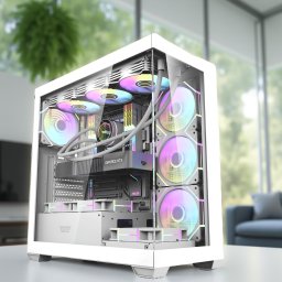 Supreme Silver+ i7-12700F/32DDR5/2TB NVME SSD/5060 8GB/Vízhűtés/Aquarium Ház Gamer PC +Windows 11/10 Pro
