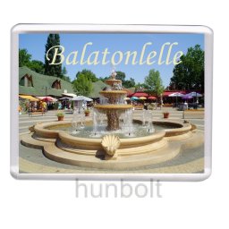 Balatonlelle Szökőkút hűtőmágnes (műanyag keretes)