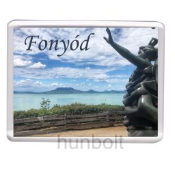 Fonyód- Panoráma sétány hűtőmágnes (műanyag keretes)