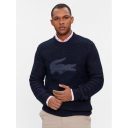 Lacoste Sweater AH0813 Fekete Regular Fit