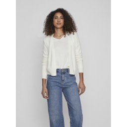 Vila Kardigán Ril 14060800 Fehér Regular Fit
