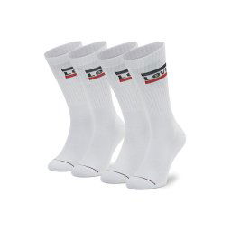 Levi's® 2 pár hosszú szárú unisex zokni 902012001 Fehér