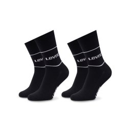 Levi's® 2 pár hosszú szárú unisex zokni 701210567 Fekete