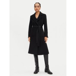 MAX&Co. Gyapjú kabát Runaway 2428016024200 Fekete Regular Fit