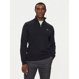 Gant Sweater Casual Cotton Half Zip 8030170 Fekete Regular Fit
