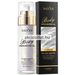 Sadoer Body Highlighter Oil #01 Silver Csillámos Testápoló olaj 85ml