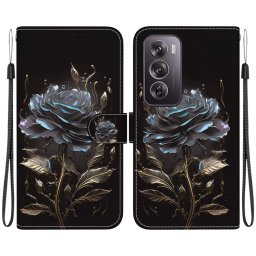 ART Pénztárcahuzat Oppo Reno12-hez Pro 5G BLACK ROSE