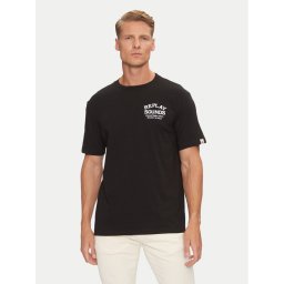 Replay Póló M6959 .000.2660 Fekete Regular Fit