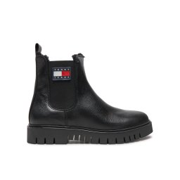 Tommy Jeans Bokacsizma Chelsea EN0EN02626 Fekete