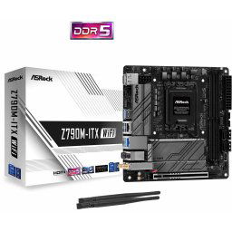 ASRock MB Sc LGA1700 Z790M-ITX WIFI, Intel Z790, 2xDDR5, 1xDP, 1xHDMI, WI-FI, mini-ITX, mini-ITX