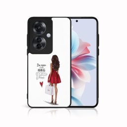PROTEMIO MY ART Védőburkolat a Oppo Reno11 F 5G-hez RED DRESS (137)