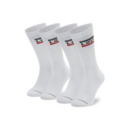 Levi's® 2 pár hosszú szárú unisex zokni 902012001 Fehér