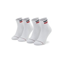 Levi's® 2 pár hosszú szárú unisex zokni 902011001 Fehér