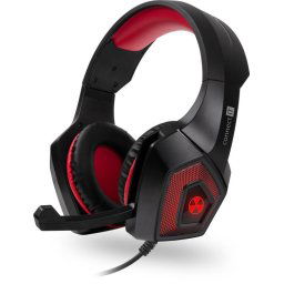 CONNECT IT BATTLE RNBW Ed. 2 játék headset mikrofonnal, USB, 3,5 mm-es csatlakozó, FEKETE és VÖRÖS