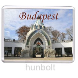 Budapest Állatkert, Városliget hűtőmágnes (műanyag keretes)