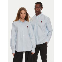 AMI PARIS Ing BFUSH063CO0031 Kék Regular Fit