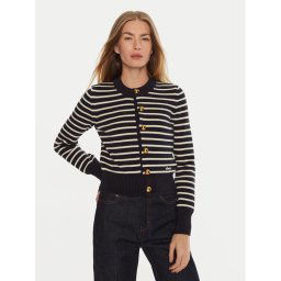 AMI PARIS Kardigán FKC039KN0061 Sötétkék Regular Fit