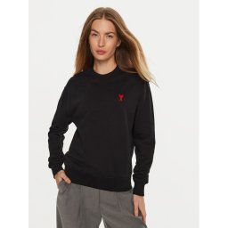 AMI PARIS Pulóver BFUSW001730 Fekete Regular Fit