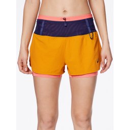 Asics Sport rövidnadrág ASICS Fujitrail 2-N-1 Short Narancssárga Regular Fit