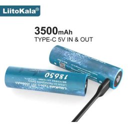 Liitokala Lii-35t Li-ion 3.7v 18650 3500mah Usb-c (5645)