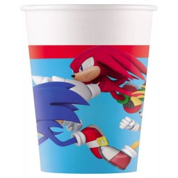 Sonic a sündisznó papírpohár, party pohár 8 DARABOS, 200 ml FSC Nr1