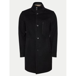 Boss Gyapjú kabát H-Hyde 50525764 Fekete Slim Fit