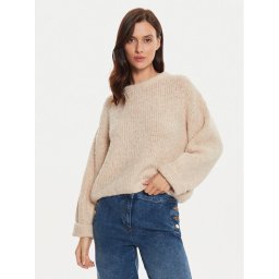 American Vintage Sweater ZOL18AH24 Bézs Loose Fit