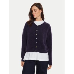 American Vintage Kardigán VITO19EH24 Fekete Regular Fit