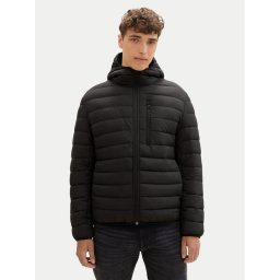 Tom Tailor Denim Pehelykabát 1041340 Fekete Regular Fit