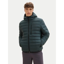 Tom Tailor Denim Pehelykabát 1041340 Zöld Regular Fit