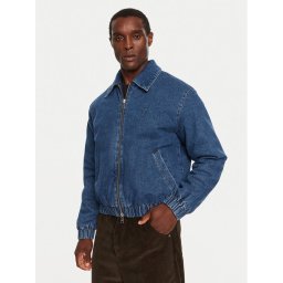 AMI PARIS Farmer kabát HJK020DE0031 Kék Regular Fit