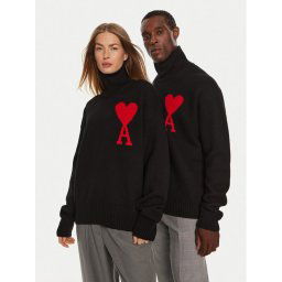 AMI PARIS Garbó BFUKS402018 Fekete Regular Fit