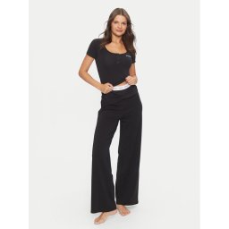 Guess Pizsama O4YX02 KBBU1 Fekete Regular Fit