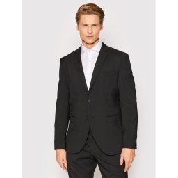 Selected Homme Zakó Logan 16051232 Fekete Slim Fit