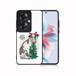 PROTEMIO MY ART Karácsonyi dizájnú borító Oppo Reno11 F 5G VIDÁM CHRISTMAS (074)