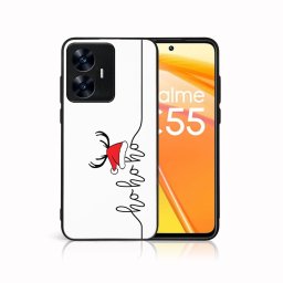 PROTEMIO MY ART Karácsonyi kivitelű borító Realme C55 HOHOHO (073)