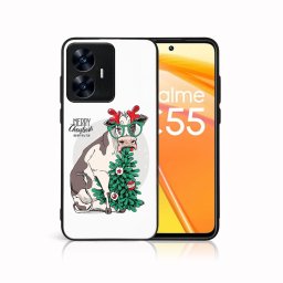 PROTEMIO MY ART Karácsonyi kivitelű borító Realme C55 VIDÁM CHRISTMAS (074)