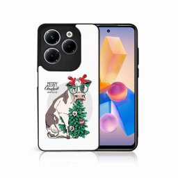 PROTEMIO MY ART Borító karácsonyi mintával Infinix Hot 40 / Hot 40 Pro VIDÁM CHRISTMAS (074)