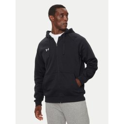 Under Armour Pulóver Ua Rival Fleece 1379767 Fekete Loose Fit