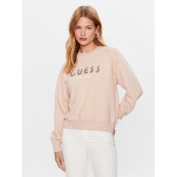 Guess Pulóver W3YQ13 K8802 Bézs Relaxed Fit