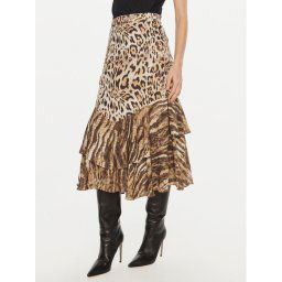 Guess Midi szoknya Chantal W4BD83 WGLA2 Barna Regular Fit
