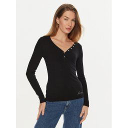 Guess Blúz Kyla W4BP51 KBCO2 Fekete Regular Fit
